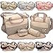5pcs Baby Nappy Changing Diaper Bag SET & 1pcs Special Bag Organiser by BabyHugs - 6PCS in total (Khaki Green)