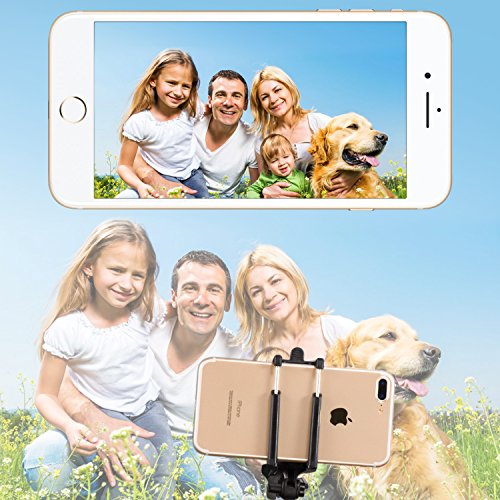 Palo Selfie  Alfort Bluetooth Selfie Stick Tr  pode Wireless Multifuncional Extensible Mini en Plegado Selfie Stick con Obturador Remoto Bluetooth para iPhone 8   7   7 Plus   Samsung A7   S7   S7 Edge   Huawei P10   P9   P9 Lite Sony Xperia XZ Premium  Xiaomi 6 y Otros Android Tel  fono 5 5   o de Menor   Negro  