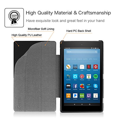 Fintie Hülle für Amazon Fire HD 8 Tablet (8-Zoll, 7. Generation – 2017) – Slim Cover Lightweight Schutzhülle Tasche mit Standfunktion und Auto Schlaf / Wach Funktion, Die Galaxie - 2