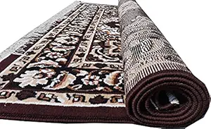 Sifa Carpet Super Softness - 6x8 Feet Persian Acrylic Carpet with Attractive Look for Your Living Room & Drawing Room ( 180X240 Brown Colour)- 6x8 Feet