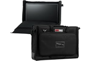 Gator Cases Housse en nylon rembourré pour le transport d'écrans LCD, de moniteurs et de TV entre 19" et 24"; (G-LCD-TOTE-SM)