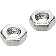 AHCMetric Hexagonal (Hex) Full Nuts A2 Stainless Steel M2.5 2.5mm (Pack of 250 Nuts)