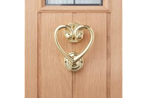 HomeDecor4u New Heart Shaped Door Knocker Gold Enter Your Home in Style