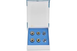 ‎NIKOU Nikou Diamant Spitzen, 6 Stück/Set Ersatz Diamant Mikrodermabrasion Hautpflege Zubehör, Dermabrasion Tipps Edelstahl Filtersatz Hautpeeling Schönheit Werkzeug