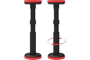 LEKEFETO 2 aste telescopiche da 18 a 45 cm, sistema di supporto regolabile, supporta fino a 400 kg, staffe telescopiche, per armadi, divani, pensili, mobili da bagno