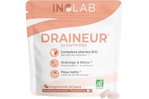 INOLAB LABORATOIRE INOLAB I Draineur Bio Puissant I Triple Detox = Foie + Reins + Peau I Perte de Poids -Peau nette - Boost le Métabolisme I Fabriqué en France