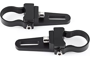 ARAMOX Halterung Rohrklemme Dach Roll Cage Halter, Mount Halterung Klemmen Halterung LED 1" "- 3" "Aluminiumrohr Bull/Roll Bar Mount Bracket Clamps Halter LED Auto Truck Off Road Work Light (1.25inch)