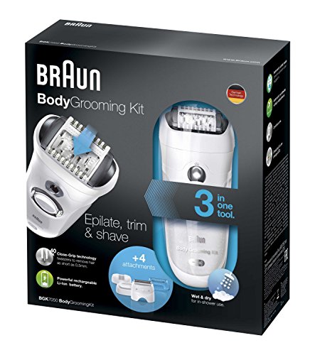 Braun Bodygrooming-Set Epilierer, Trimmer und Rasierer für Herren BGK7050, weiß/schwarz - 6