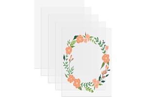 DARENYI 5Pcs Clear Acrylic Sheet 2mm Transparent Plastic Sheet A4 Clear Plastic Sheet Easy to Cut for Picture Frame Glass Replacement Project Display DIY Projects and Crafts