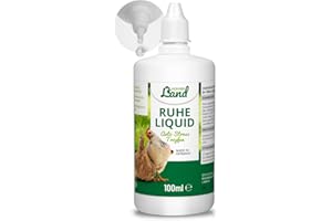 HÜHNER Land Calme liquide pour poules et volailles 100 ml – Gouttes apaisantes I Expérience détendue et équilibrée I Gouttes de relaxation avec valériane et mélisse I Apaisement, agitation, stress
