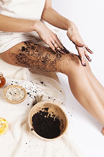 Lumunu Deluxe Körperpeeling Kaffeekuss (250g), 100% natürliches Kaffee Body Scrub mit reichhaltigem Kokosöl & Avocadoöl - 3