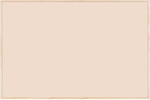 Bi-Office Pizarra Magnética Earth New Basic Desert, 58,5 x 38,5 cm, Superficie de Acero Lacado, Marco de Pino Natural