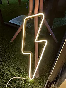 Smart Grow Bolt LED Neon Sign Board (Size: 14x6 inches)