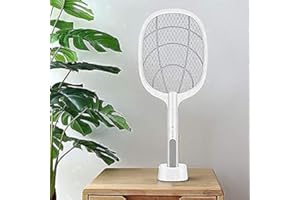 Mosquito Racket Eyvyn Mosquito Killer Racket Rechargeable Handheld Electric Fly Swatter Mosquito Killer Racket Bat with UV Li