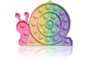 CATOR 1 Pcs Fidget Toy, Push and Pop Bubble, Sensorielle Jouet, Jouets Anti-Stress, Pop it Fidget Toy, Rainbow Figit Jouet Autisme, pour Enfants et Adulte
