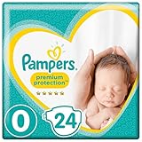 Pampers Premium Protection New Baby Gr. 0 (Micro), 1-2,5 kg Tragepack, 24 Windeln