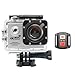 Produktbild iteasier 1080P 4 K Ultra HD Action Kamera, 16 MP Fernbedienung WiFi Unterwasser 30 m Wasserdicht Sport Kamera, 170 Grad Breit View 5,1 cm LCD Bildschirm 1050 mAh Akku unterstützt Micro SD Karte 16–32 GB Kamera mit Mounting Accessory Case Kit für Tauchen/Biking/Montage/Schwimmen, silber