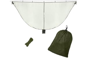 UPOSAO Ultralekka Moskitiera Hamakowa Kempingowa do Ochrony 360°, Oddychający Lekki Wiszący Hamak z Torbą do Przechowywania Liny Wiatrowej dla Ogrodu i Kempingu na Świeżym Powietrzu