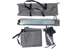 FACULX Sonnensegel für Wohnmobile, Transporter, Wohnmobile oder Wohnwagen (grau)