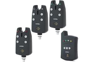 Hirisi Tackle Alarme de pêche sans fil 1+2 pouces étui de protection pour la pêche à la carpe B1236