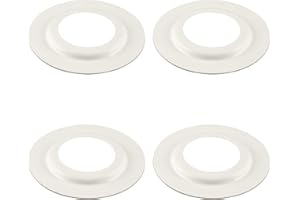 ElekTek Anello adattatore per paralume, confezione da 4 pezzi, foro da 29 mm per attacco a baionetta B22 BC x 60 mm di diametro, in metallo, prodotto nel Regno Unito