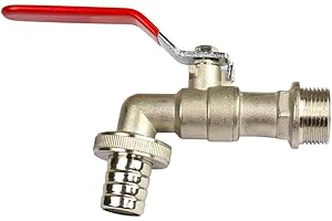 STABILO SANITAER Stabilo-Sanitaer Kugelauslaufhahn 1 Zoll Kugelventil Kugelhahn Messing Zapfhahn Wasserhahn Aussen Auslaufventil Auslaufhahn Kugelauslasshahn