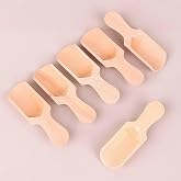 Promosyonca Ahşap Baharat Kaşığı, Doğal Ahşap Malzeme, 6,5x2,3 cm, 6 Adet