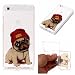 Produktbild Huawei P8 Lite Silikon Hülle Case,Fanryn Bunte Muster Weich Soft Transparente Kratzen weiche TPU Handy Hülle Durchsichtig Transparent Etui Cover Case Protective Shell Soft Schutzhülle Telefon Kasten für Huawei P8 Lite – Welpe