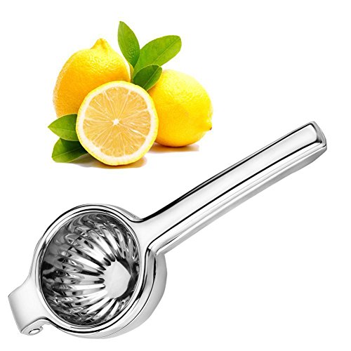 Zitruspresse Zitronenpresse hergestellt aus robustem 18/10 Edelstahl- Zitronen- und Limettensaftpresse für ein maximales Ergebnis BPA-frei und spülmaschinenfest - 2