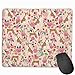 Produktbild Basenji Florals (Smaller Scale) Pure Breed Dog Pink Mousepad 18x22 cm