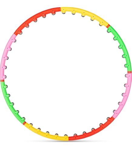 Hula Hoop Gymtek Con Palline Massaggianti - 100cm, Magnetico, Per Dimagrire E Tonificare - Foto 11