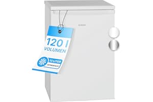 Bomann® Kühlschrank mit Gefrierfach | Kühlschrank klein mit 120L Nutzinhalt | Kühlen 107L & Gefrieren 13L | Fridge mit 3 Türablagen & 2 Glasablagen | wechselbarer Türanschlag | KS 2184.1 weiß