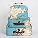 Produktbild Koffer set 3 stuk RETRO vintage world map