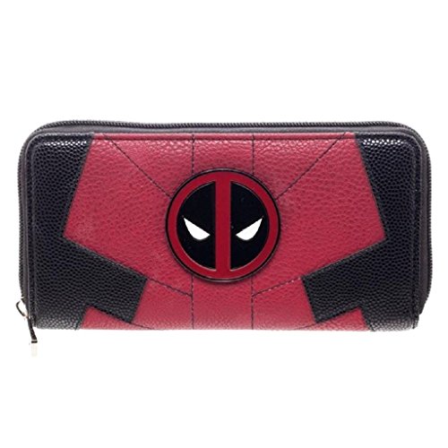 Preisvergleich Produktbild Offizielle Womens Staunen Deadpool Zip um Clutch Geldbörse Portemonnaie - Damen