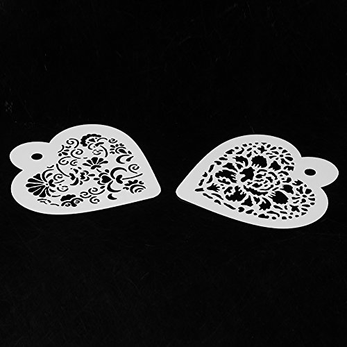 Amazingdeal365 Doppel Herz Metall Form Stanzschablonen Schablonen Schneiden DIY Dekor Sammelalbum Karten Buchzeichen Lesezeichen als Geschenk für Freunde Geburtstag Kinder,Kindergarten Hobby Schule Handarbeit Unterricht usw. Ein tolles Geschenk! - 8