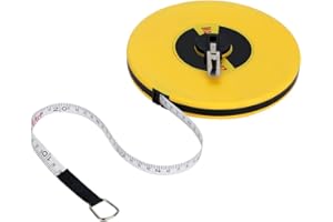 OKBYY Misura in fibra di vetro: 50 metri Strumenti per la misurazione di nastri lunghi in righello di misurazione in fibra di vetro