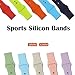 Produktbild Vanqiang iWatch 38 mm SM Band, weiches Silikon Sport-Band für Apple Watch Series 1/2/3 Gummi Armband für Apple Watch 38 mm SM – Style 1, Silikon, Stil Nr. 4, iWatch 38MM ML