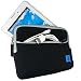Produktbild igadgitz Schwarz Neopren Beutel Tasche Case Schutzhülle für Acer Iconia A1-830 Tablet Mit Fronttasche