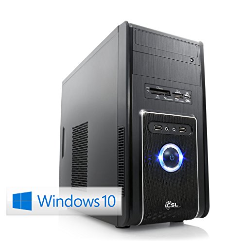 CSL Sprint D10029X inkl. Windows 10 - AMD A8-6600K APU 4x 3900MHz, 16GB RAM, 1000GB HDD, Radeon HD 8570D, DVD, USB 3.1