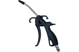 IHMEIJU High Volume Air Blow Gun with Rubber Guard, Air Flow Nozzle, Industrial Household Air Blower Gun Angle Ben Jet Nozzle, Air Gun Pneumatic for Compressor Pneumatic Tool for Dust Cleaning Car Detailing.