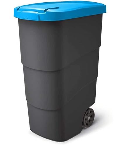 gardivo Vuilniscontainer, 120 liter, afvalbak, afvalemmer met 2