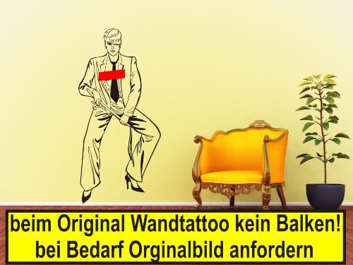 Posierende Woman in Suit Wall Sticker Various Sizes Choice of 27 Colours, white, ca. 71 x 150 cm