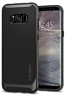 Spigen Coque Galaxy S8, Spigen® [Neo Hybrid] PREMIUM BUMPER [Gunmetal] Bumper Style Premium Coque Slim Fit Dual Layer Protective Etui Pour Samsung Galaxy S8 (2017) - (565CS21594)