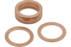 ‎SOURCING MAP sourcing map 10stk 19mm Inner Dmr Kupfer Unterlegscheibe eben Siegel Dichtung Ring