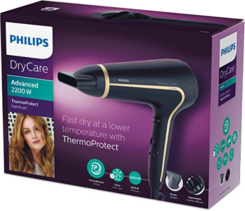 Philips ThermoProtect Haartrockner HP8232/20, 2200 Watt, schwarz - 7