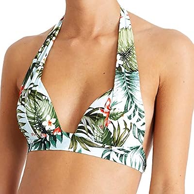 BANANA MOON MAHO Iquitos, Haut de Bikini Triangle, Bleu, Taille Fabricant: 36