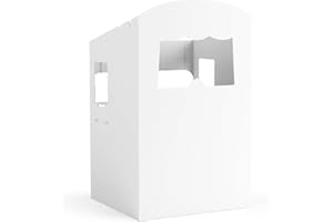 Théâtre de marionnette FOLDZILLA 0,75 x 0,70 x 1,25 m théâtre en Carton - théâtre de marionnettes Blanc à colorier et à Coller