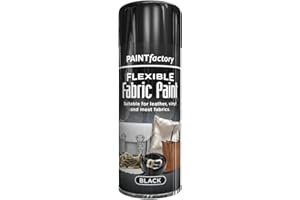 SCHNAZZ - 4x Flexible Fabric Black Spray Paint 200ml, Fast Drying Spray, Suitable for most fabrics, Leather Vinyl Textile and Clothes