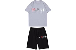 BFTHWY Chandal Trapstar Niño Manga Corta Camiseta y Pantalon Trapstar Corto Niño Camiseta Trapstar Niño Pantalon Corto Trapstar Niño Verano Conjunto Trapstar Niño