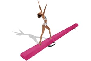 Minetom 180/240/275 cm Balken Turnen Balancierbalken Klappgymnastik Schwebebalken Gymnastik Balance-Balken Schwebebalken Faltbar für Kinder